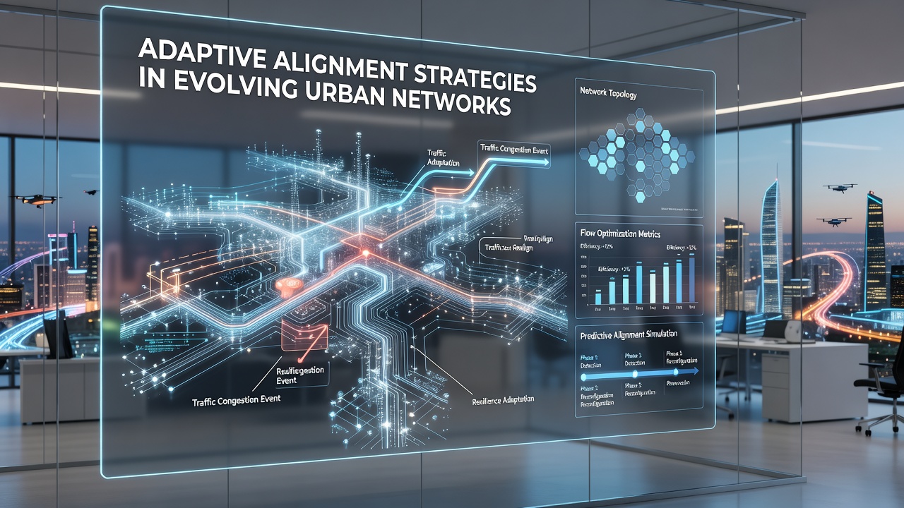 City planners reviewing real-time data dashboards for adaptive infrastructure adjustments