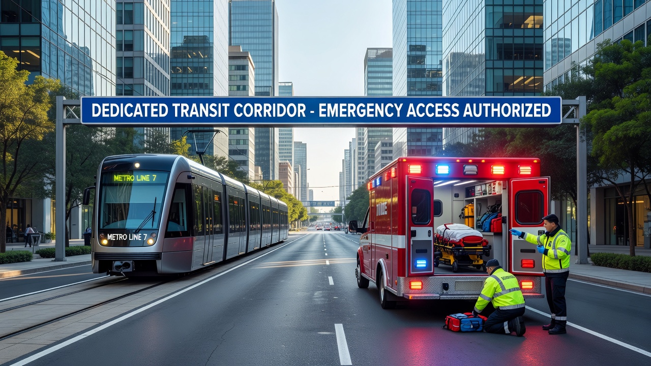 The Interplay Between Dedicated Transport Corridors and Emergency Response Protocols in Metropolitan Settings