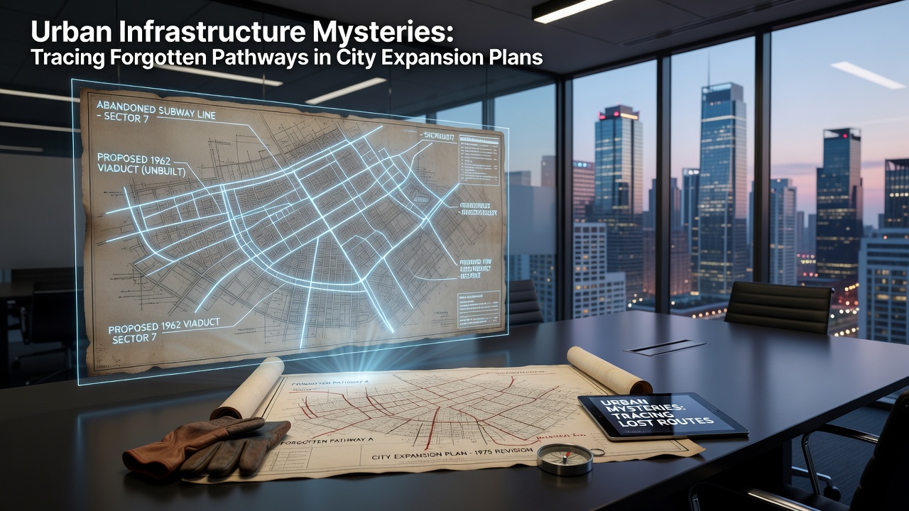 Urban Infrastructure Mysteries: Tracing Forgotten Pathways in City Expansion Plans